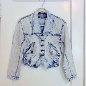 H&M Denim Jacket - Acid Washed